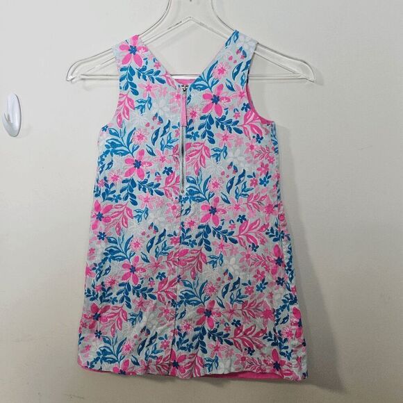 Tommy Bahama Lined Floral Colorful Dress Girls Pink Size 7 - Picture 2 of 3